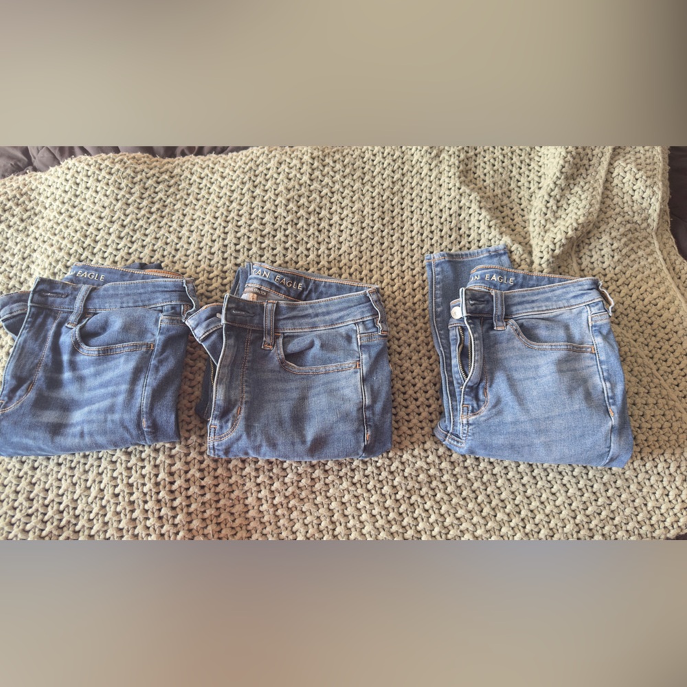 American Eagle Outfitters  Light Blue Women's Skinny Jeans short